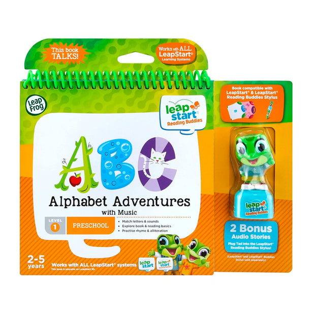 LeapFrog LeapStart Reading Buddies: ABC Alphabet Adventures With Music Book