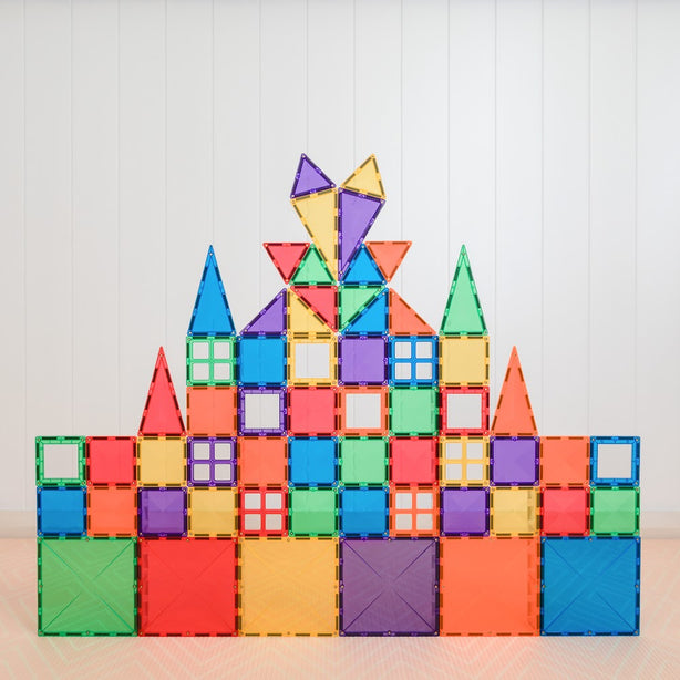 Connetix Tiles Rainbow Starter Pack 60 Pcs Educational Magnetic Tiles