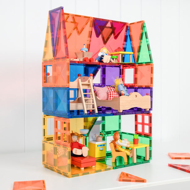 Connetix Tiles Rainbow Starter Pack 60 Pcs Educational Magnetic Tiles