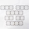 Connetix Tiles Clear Rectangle Pack 12 Pcs Educational Magnetic Tiles