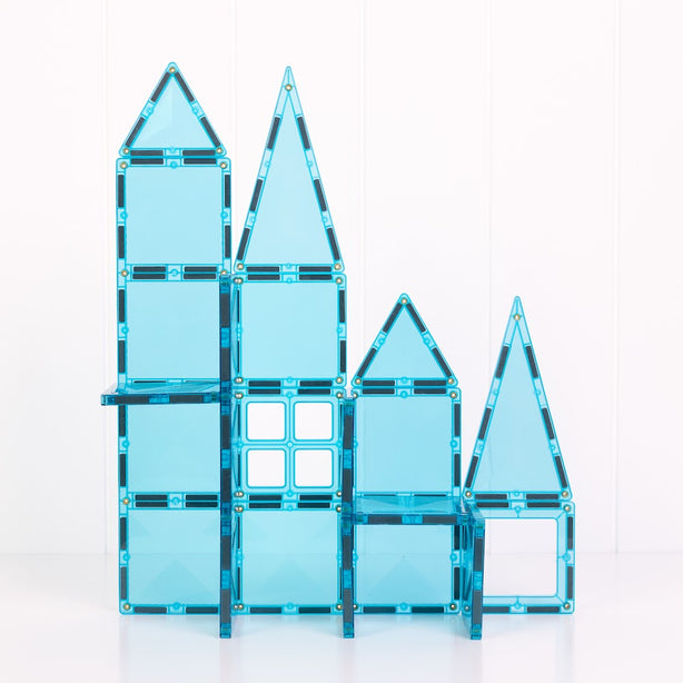 Connetix Tiles Charity Pack Teal 20 Pcs Educational Magnetic Tiles