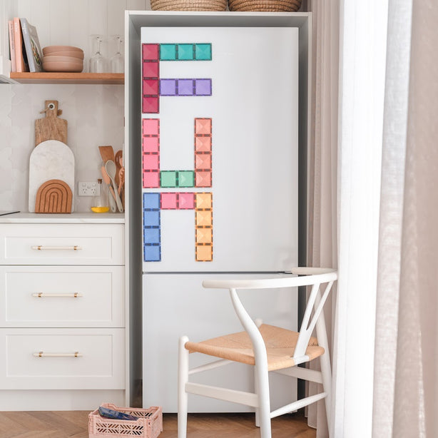 Connetix Tiles Pastel Rectangle Pack 24 Pcs Educational Magnetic Tiles