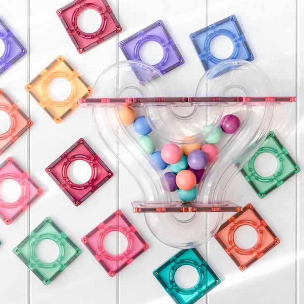 Connetix Tiles Pastel Ball Pack 16 Pcs Educational Magnetic Tiles