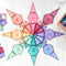 Connetix Tiles Pastel Mega Pack 202 Pcs Educational Magnetic Tiles