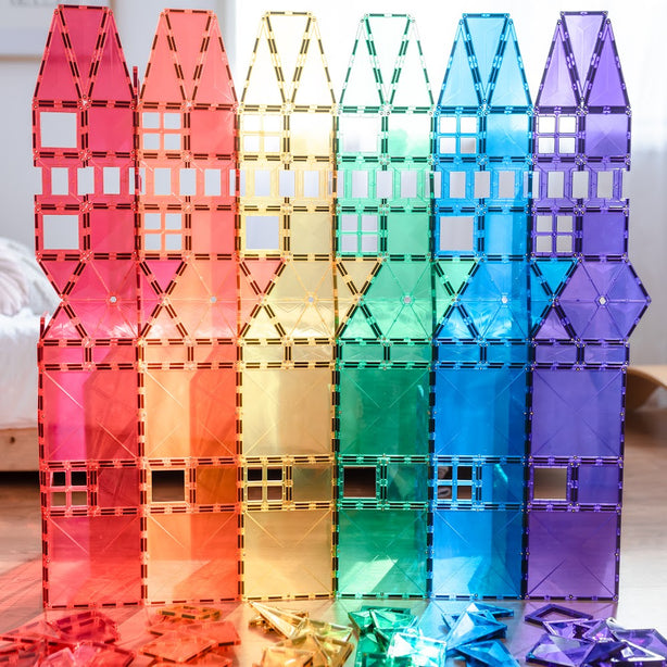 Connetix Tiles Rainbow Mega Pack 212 Pcs Educational Magnetic Tiles