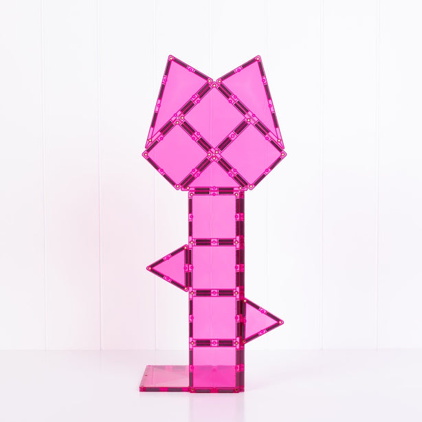 Connetix Tiles Charity Pack Pink 20 Pcs Educational Magnetic Tiles