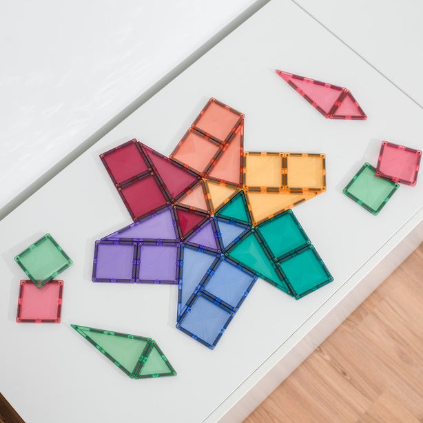Connetix Tiles Pastel Mini Pack 32 Pcs Educational Magnetic Tiles
