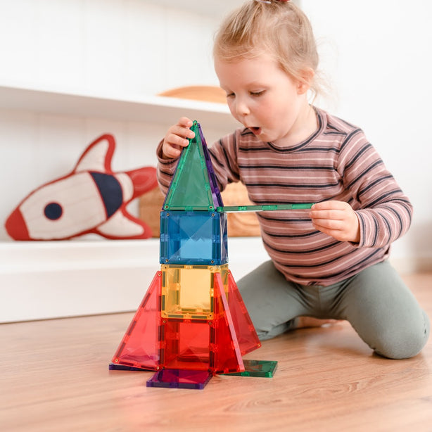 Connetix Tiles Rainbow Starter Pack 62 Pcs Educational Magnetic Tiles
