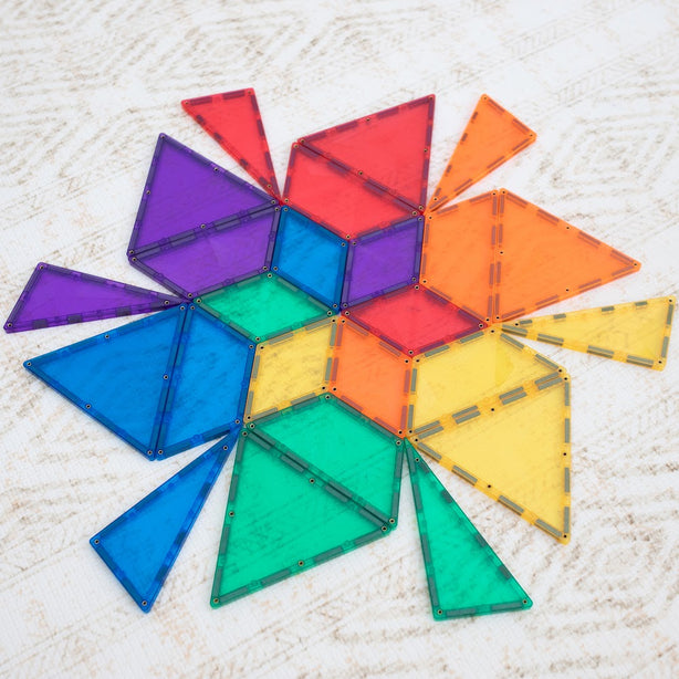Connetix Tiles Rainbow Shape Expansion Pack 36 Pcs Educational Magnetic Tiles