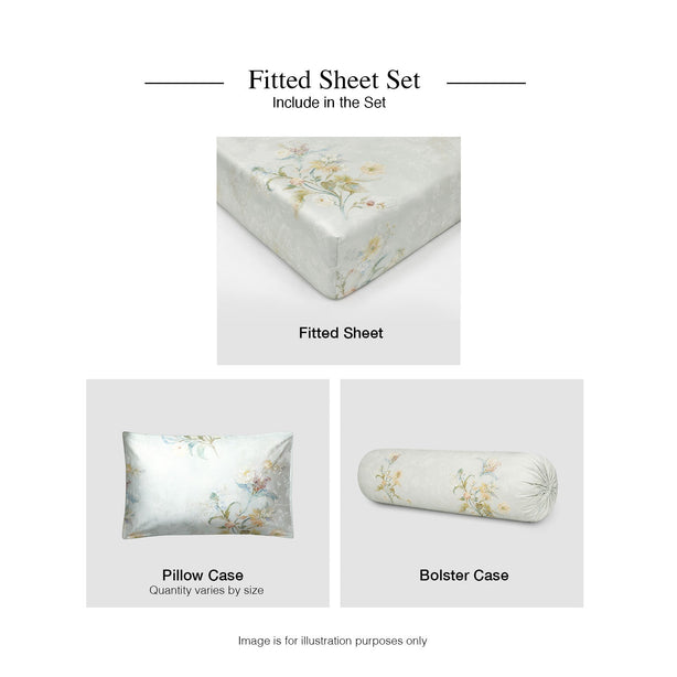 Intero Cupro Morgan 1800TC PIMA Cotton Printed Jacquard Luxury Bedding Set