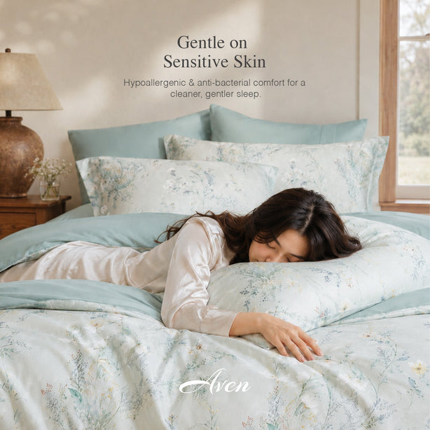 Intero Cupro Morgan 1800TC PIMA Cotton Printed Jacquard Luxury Bedding Set