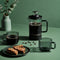 Ad Hoc Tinted Grey Borosilicate Glass Impact French Press Coffee Maker Ø9xH17cm, 600ml