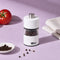 Ad Hoc Stainless Steel Lacquered Pepper And Salt Mill With Ceramic Grinder Ø3.2xH6.2cm, White, Minimill, Ceracut