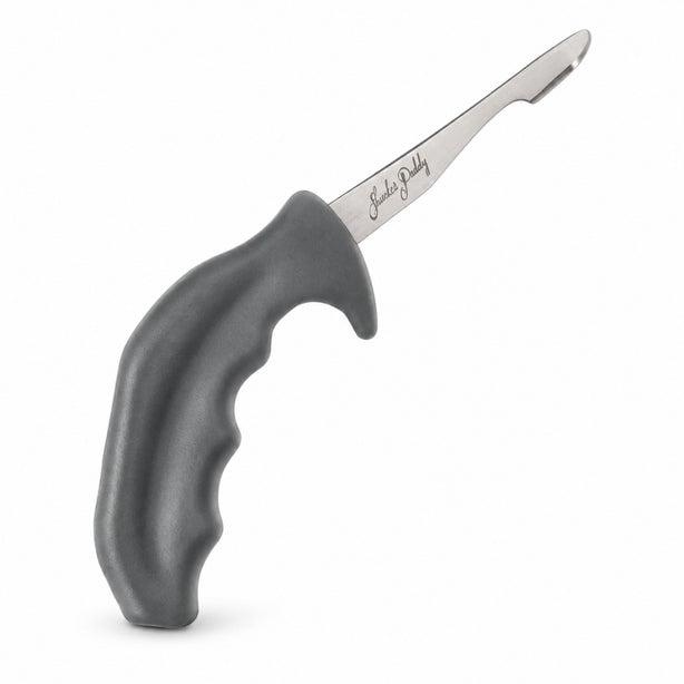 Zyliss Stainless Steel Tapered Blade Oyster Knife With Unique Ergo-Dynamic 135degree  Angle Handle And Integrated Finger Guard, Gray, Shucker Paddy