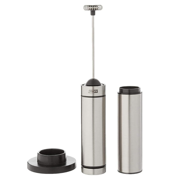 Ad Hoc Plastic Electric Milk & Sauce Frother Ø3.2xH20.8cm, Light Grey, Moro