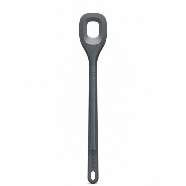 Zyliss Polybutylene Terephthalate Square Mixing Spoon L1.8xW5.5xH29.8cm, Head Heat Resistant To 200degree C, Handle Heat Resistant To 80degree C, Gray
