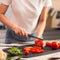Zyliss Utility Stainless Steel Tomato Serrated Knife With Translucent Blade Cover 11cm, Gray