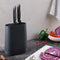 Zyliss Acrylonitrile Butadiene Styrene / Wheat Straw Universal Knife Block L18.8xW9.1xH23.5cm, Gray