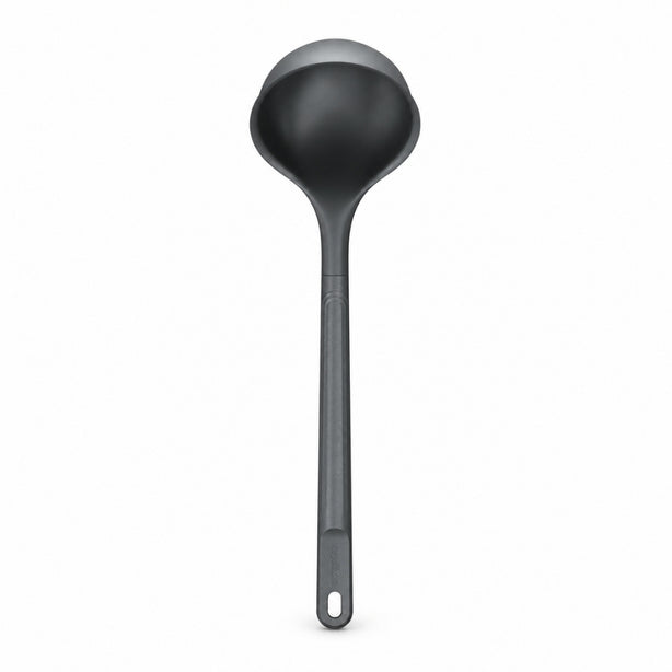 Zyliss Polybutylene Terephthalate Large Ladle L7.5xW9.4xH31.7cm, Head Heat Resistant To 200degree C, Handle Heat Resistant To 80degree C, Gray