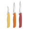 Zyliss Classic Stainless Steel 3-Piece Knife Set With Translucent Blade Cover (1Xpeeling Knife 5.4cm, 1Xparing Knife 8.4cm, 1Xserrated Paring Knife 9.4cm)