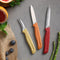 Zyliss Classic Stainless Steel 3-Piece Knife Set With Translucent Blade Cover (1Xpeeling Knife 5.4cm, 1Xparing Knife 8.4cm, 1Xserrated Paring Knife 9.4cm)