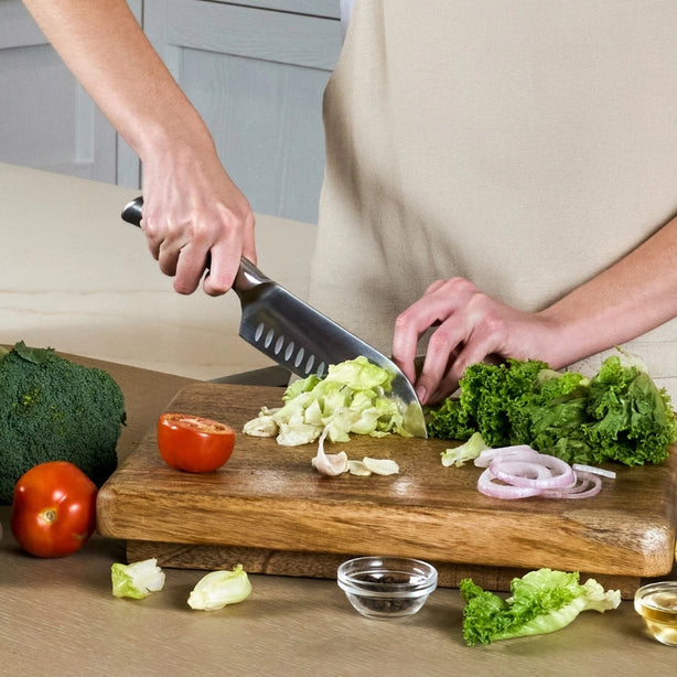 Zyliss Comfort Pro Stainless Steel Santoku Knife 18.5cm, Gray
