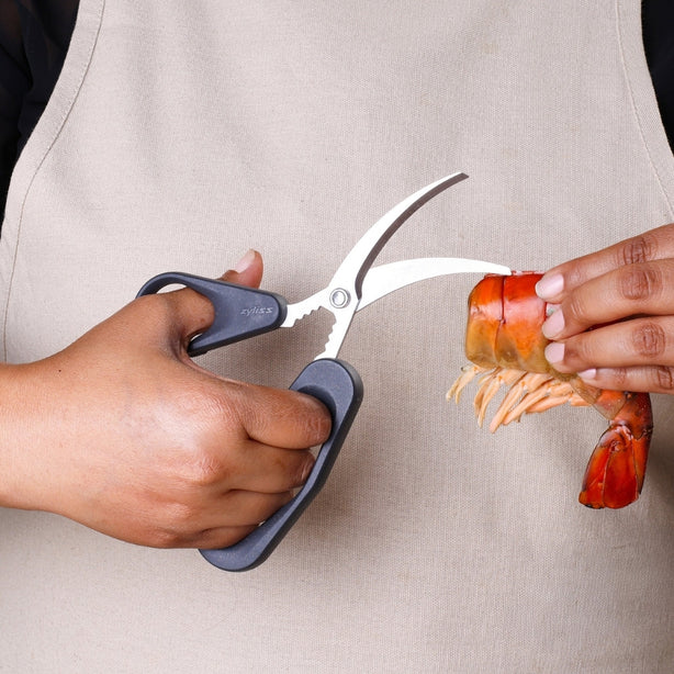 Zyliss Stainless Steel Seafood Scissors, L18.3xW7.5xH1.3cm