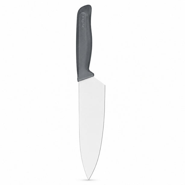 Zyliss Utility Stainless Steel Chef Knife With Translucent Blade Cover 17.6cm, Gray