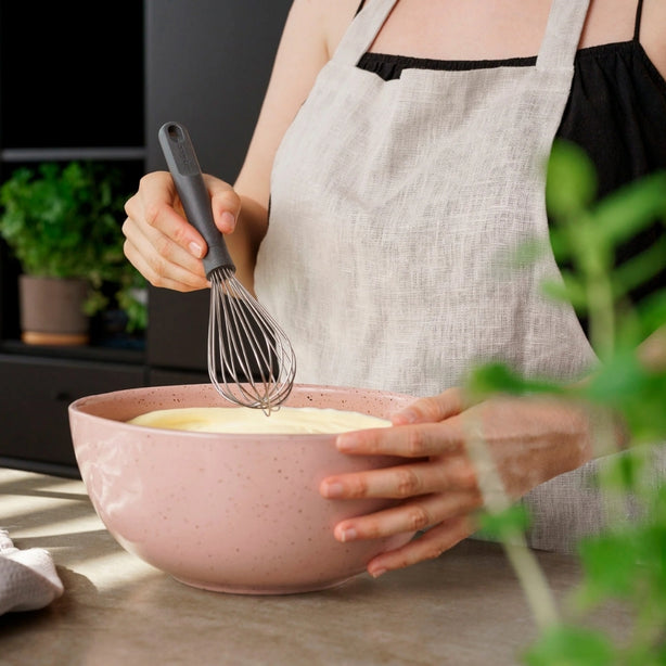 Zyliss Polypropylene Large Balloon Whisk L6.5X.W6.5xH30cm, Handle Heat Resistant To 80degree C, Gray
