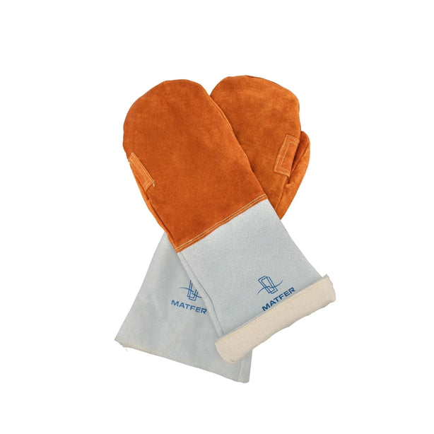 Matfer Leather Heat-Resistant Oven Mitts L40xW20cm