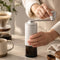 Ad Hoc Plastic Coffee Grinder Manual Mill With Ceramic Grinder Ø5.6xH18.8cm, Light Grey, Moro, Ceracut XL