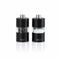 Ad Hoc Stainless Steel Lacquered Pepper And Salt Mill With Ceramic Grinder Ø3.2xH6.2cm, Black, Minimill, Ceracut