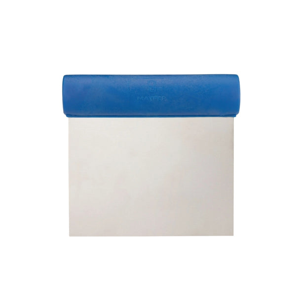 Matfer Stainless Steel Flexible Straight Edge Dough Scraper With Exoglass Handle, L11xW11.5cm