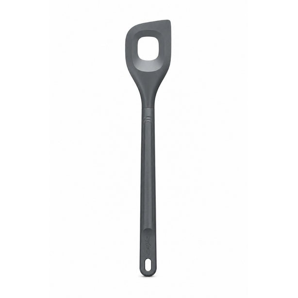 Zyliss Polybutylene Terephthalate Angled Mixing Spoon L1.8xW5.5xH29.5cm, Head Heat Resistant To 200degree C, Handle Heat Resistant To 80degree C, Gray