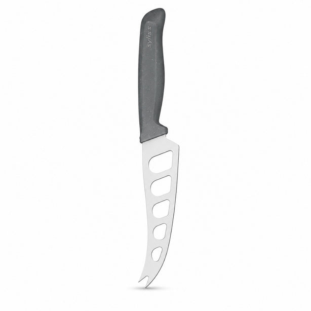 Zyliss Utility Stainless Steel Cheese Knife With Micro-Serrated Blade And Translucent Blade Cover 12.7cm, Gray
