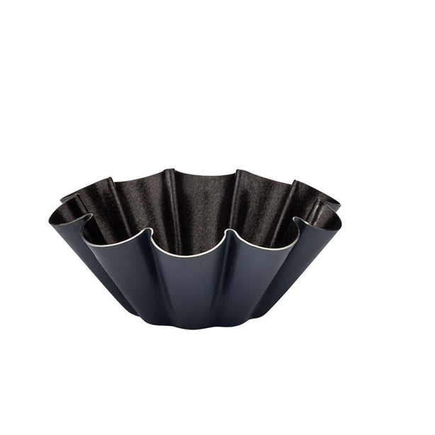 Matfer Exopan Stainless Steel Non-Stick Brioche Pan With 10 Ridges Dia10xH3.8cm