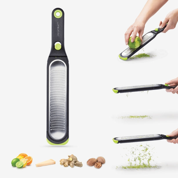 Dreamfarm Stainless Steel Ozest Zester Pop Clean Speed Zester L32xW5.6cm, 0.10Kg ,Blade: 1Mm,Fine - 1Mm,Dreamfarm