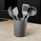 Zyliss Polybutylene Terephthalate 5-Piece Utensil Set (1Xladle L, 1Xslotted Turner, 1Xspatula L, 1Xspoon L, Storage Bucket) L14xW14xH32.5cm, Gray