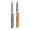 Zyliss Utility Stainless Steel 2-Piece Knife Set With Translucent Blade Cover (1Xserrated Paring Knife 10cm, 1Xparing Knife 9cm)