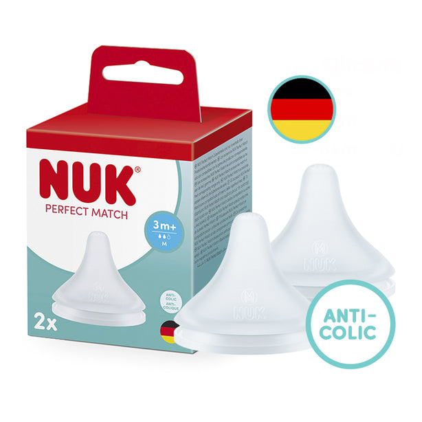 NUK Perfect Match Teats 2/Box M (3 months+)