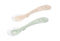 Beaba 2nd Stage Silicone Spoons & Case 2 Pack - Clay/Misty Green