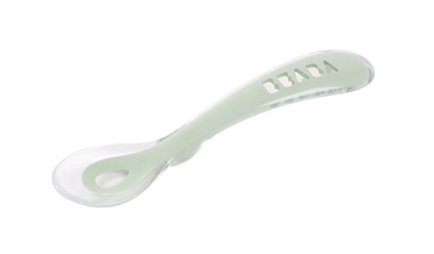 Beaba 2nd Stage Silicone Spoon - Misty Green