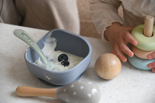 Beaba 2nd Stage Silicone Spoon - Misty Green