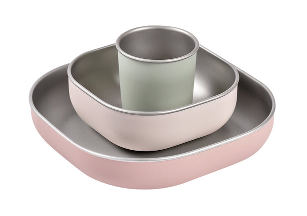 Beaba Stainless Steel Meal Set - Clay