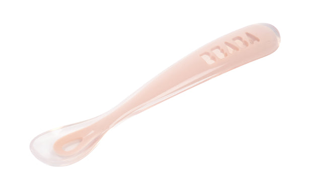 Beaba 1st Stage Silicone Spoon - Cotton Candy