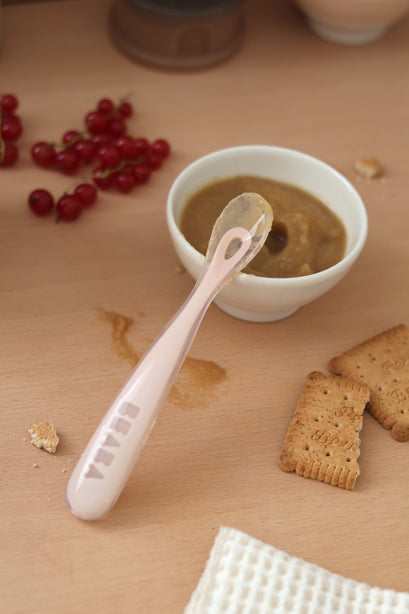 Beaba 1st Stage Silicone Spoon - Cotton Candy