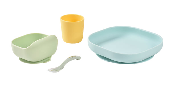 Beaba Silicone Suction Meal Set - Yellow
