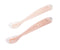 Beaba 1st Stage Silicone Spoons & Case 2 Pack - Cotton Candy/Sorbet
