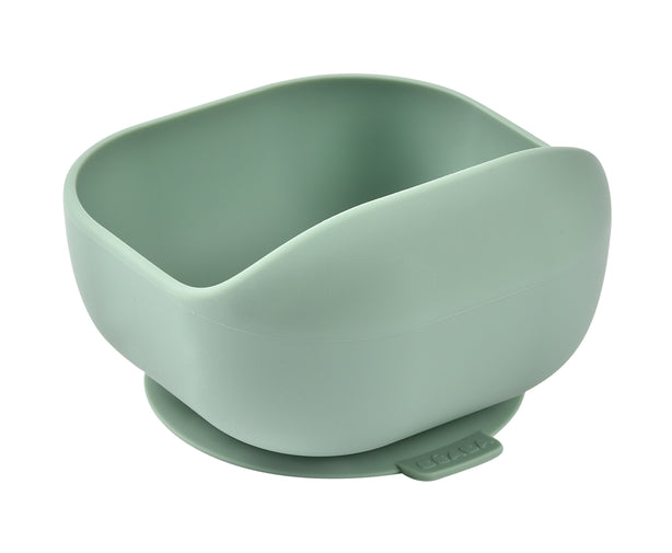 Beaba Silicone Suction Bowl - Sage Green