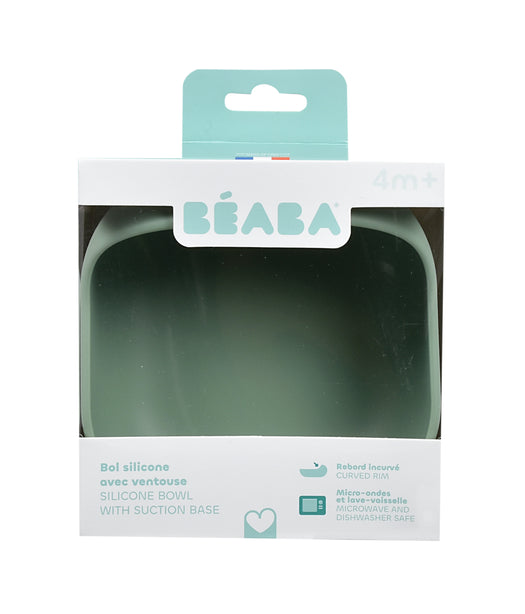 Beaba Silicone Suction Bowl - Sage Green
